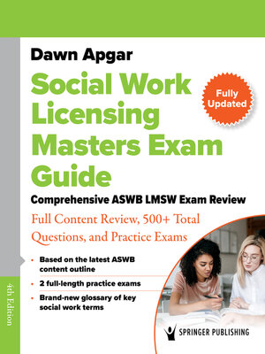 cover image of Social Work Licensing Masters Exam Guide